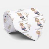 ベビーを希望 – Stork Tシャツとギフト ネクタイ (ロール)