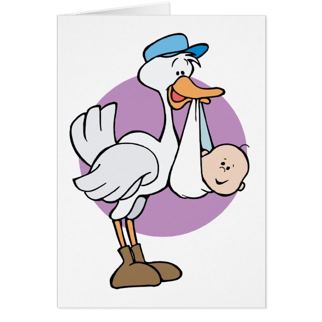 ベビーを持つこうのとり (正面)