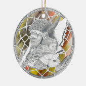 ベビーを持つインディアン セラミックオーナメント (左)