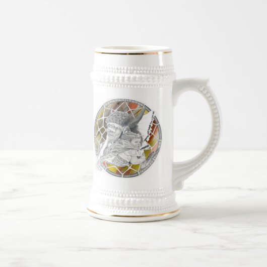 ベビーを持つインディアン ビールジョッキ (右)