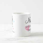 ベビーを持つパーソナライズなアフリカ系アメリカ人NICUのナース コーヒーマグカップ (中央)