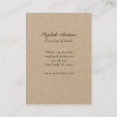 ベビーを持つ手 – 白いドットとシンペルモダン 名刺 (裏面)