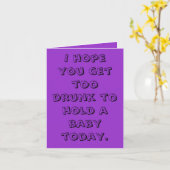 ベビーを握るには余りに飲まれる誕生日 カード (黄色い花)