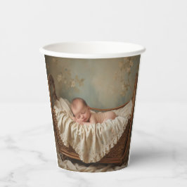 ベビーを揺りかごに 紙コップ