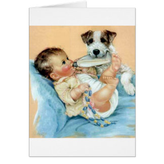 ベビーを救済している犬