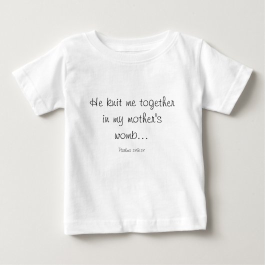 ベビーを編む ベビーTシャツ (正面)