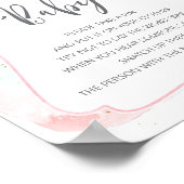 「ベビーを言うな」サイン、ジェンダートレンディーポスター ポスター (角)