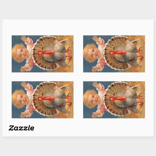 ベビーを追うトムのトルコヴィンテージシール 長方形シール (シート)