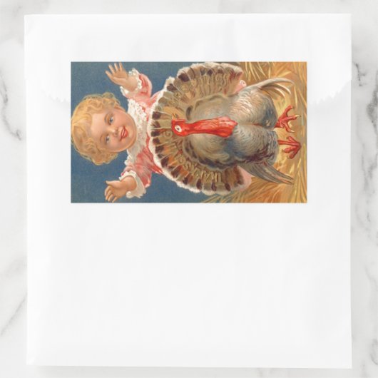 ベビーを追うトムのトルコヴィンテージシール 長方形シール (バッグ)