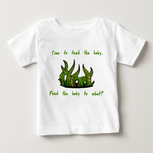 ベビーを食べ物を与えて下さい ベビーTシャツ (正面)