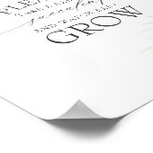 ベビーを飲む – エキゾチックな赤ちゃんシャワーのサイン ポスター (角)