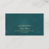 ベビーを魅了した森の緑のバラ エンクロージャーカード (裏面)