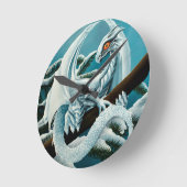 ベビーアイスドラゴン ラウンド壁時計 (傾斜)