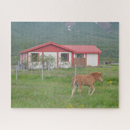 ベビーアイスランドホースオンファーム ジグソーパズル (横)