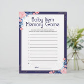 ベビーアイテムのメモリゲーム[フローラフレーム] レターヘッド (スタンド正面)