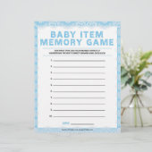 ベビーアイテムのメモリゲーム[ラグジュアリーレース[青]] レターヘッド (スタンド正面)