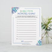 ベビーアイテムのメモリゲーム[青フローラ] レターヘッド (スタンド正面)