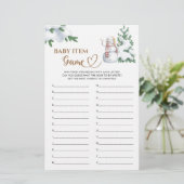 ベビーアイテムゲーム冬の赤ちゃんシャワーゲーム。 (スタンド正面)