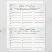 ベビーアイテムゲーム – 熱気球デザイン (正面/裏面)