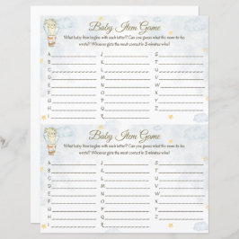 ベビーアイテムゲーム – 熱気球デザイン