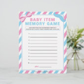 ベビーアイテム記憶ゲーム[ジェンダーの驚き] レターヘッド (スタンド正面)