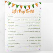 ベビーアイルランド初の1歳の誕生日パーティー 三つ折り招待状 (内部最初)