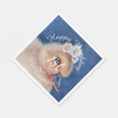 ベビーアクリングハッピーバースデー スタンダードランチョンナプキン (角)