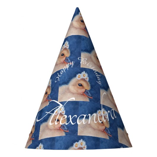ベビーアクリングハッピーバースデー パーティーハット (正面)