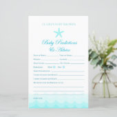 ベビーアドバイスと予測 – ベビーシャワーゲーム (スタンド正面)