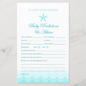 ベビーアドバイスと予測 – ベビーシャワーゲーム (正面)