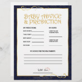 ベビーアドバイス&予測[ゴールデンブルー] レターヘッド (正面/裏面)