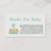 ベビーアドベンチャー世界地図ベビーシャワー用の本 エンクロージャーカード (正面)