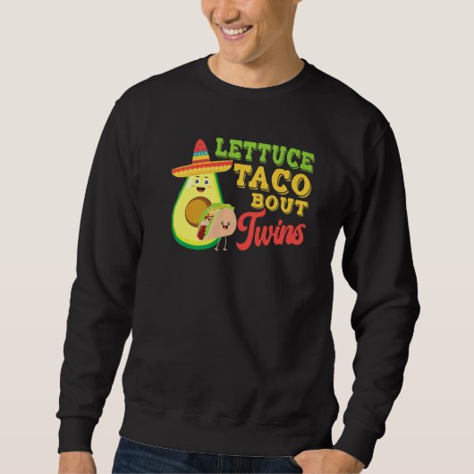 ベビーアナウンスレタスTaco A Twins 4 スウェットシャツ (正面)