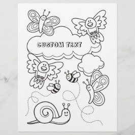 ベビーアニマルカラーリングブックページ