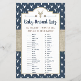 ベビーアニマルクイズ、ウッドランドディアー チラシ