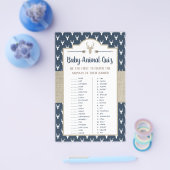 ベビーアニマルクイズ、ウッドランドディアー チラシ (シングル)