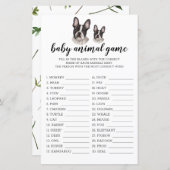 ベビーアニマルゲーフランスのムブルドッグベビーシャワーBW (正面/裏面)