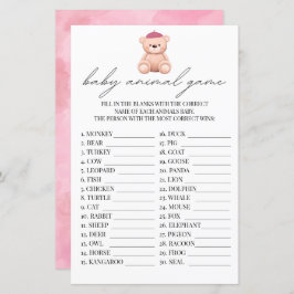 ベビーアニマルゲーフランスのムボンジュールBebe Waterカラー