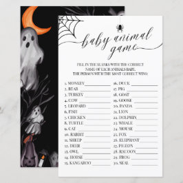 ベビーアニマルゲームハロウィーン小さなブベイビーシャワー