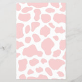 ベビーアニマルゲームピンク牛ベビーシャワーファームウェスタン チラシ (裏面)