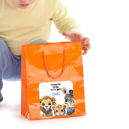 ベビーアニマルサファリアニマルバースデーパーティー スクエアシール