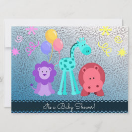 ベビーアニマルシャワー招待状 招待状