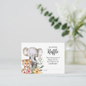 ベビーアニマルジャングルサファリオムツラッフル エンクロージャーカード (スタンド正面)