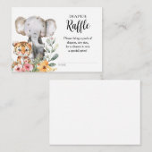 ベビーアニマルジャングルサファリオムツラッフル エンクロージャーカード (正面/裏面)