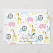 ベビーアニマルズブルーライオンベビー発表 案内状 (裏面)