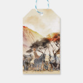 ベビーアニマルズベビーシャワーメッセージカード ギフトタグ (裏面)