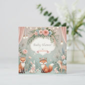 ベビーアニマルズベビーシャワー招待状 案内状 (スタンド正面)