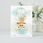 ベビーアニマルズホットエアバルーンおむつラッフルチケット エンクロージャーカード (スタンド正面)