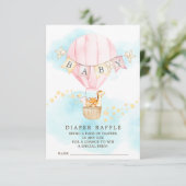 ベビーアニマルズホットエアバルーンおむつラッフルチケット エンクロージャーカード (スタンド正面)