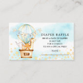 ベビーアニマルズホットエアバルーンおむつラッフルチケット エンクロージャーカード (正面)